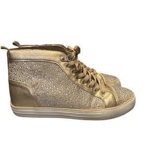 BCBGeneration Gold Studded Sneakers
